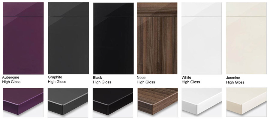 cánh tủ bếp acrylic không đường line