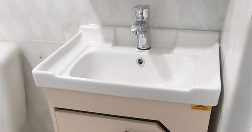 Tủ chậu lavabo PVC mini: Giải pháp hoàn hảo cho không gian nhỏ