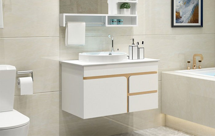 Tủ chậu lavabo PVC phong cách hiện đại