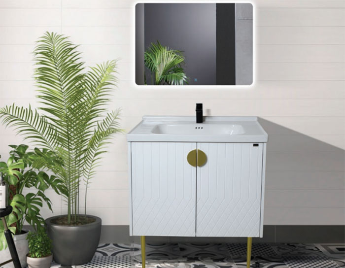 Tủ chậu lavabo PVC phong cách hiện đại