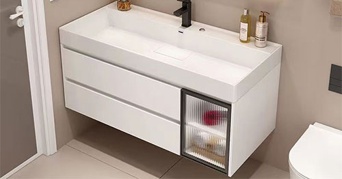 Tủ chậu lavabo PVC phong cách hiện đại