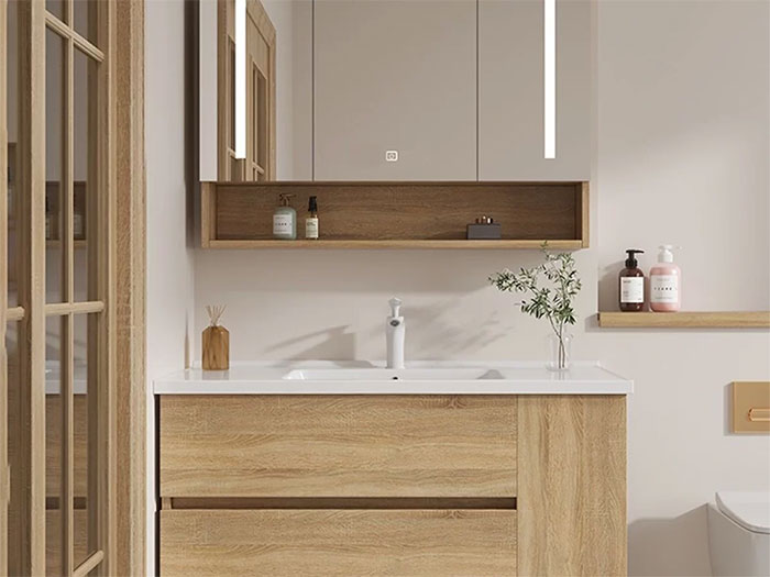 So sánh tủ lavabo bằng tấm nhựa PVC với tủ lavabo Plywood