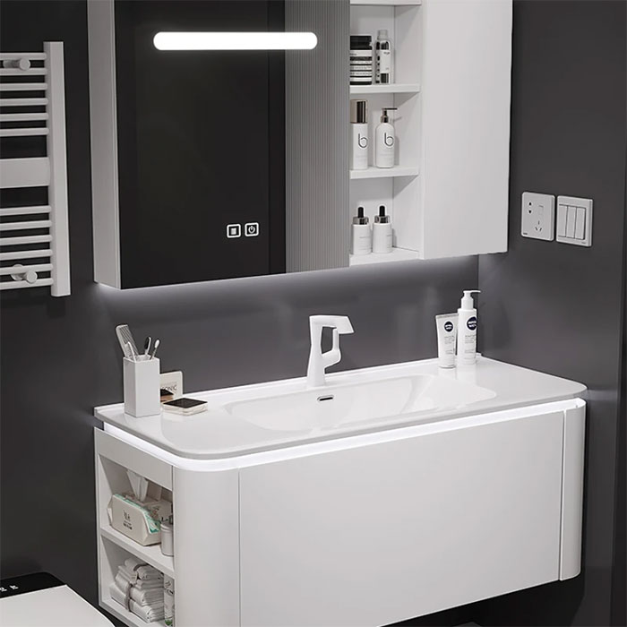 Tìm hiểu tủ chậu lavabo PVC phong cách Bắc Âu