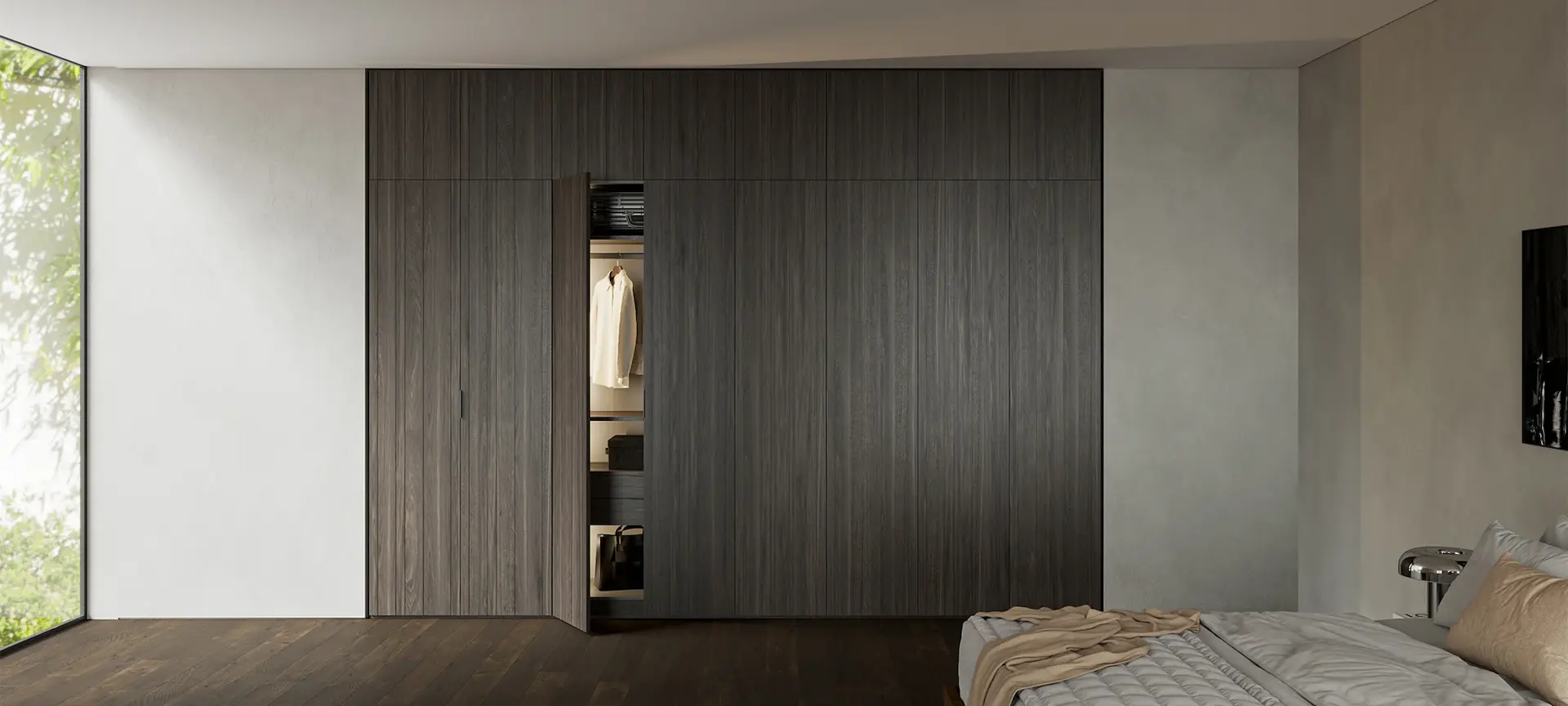Tấm nhựa PVC PLASKER phủ laminate PL1021 làm cánh tủ