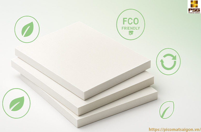 Tấm Nhựa PVC Plasker Phủ Film PVC Xanh Ngọc PS112 7 Tấm nhựa PVC thân thiện với môi trường